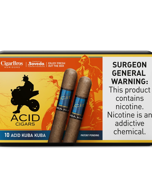 Acid Kuba Kuba Cigar With Personal Humidor by CigarBros (Box of 10)