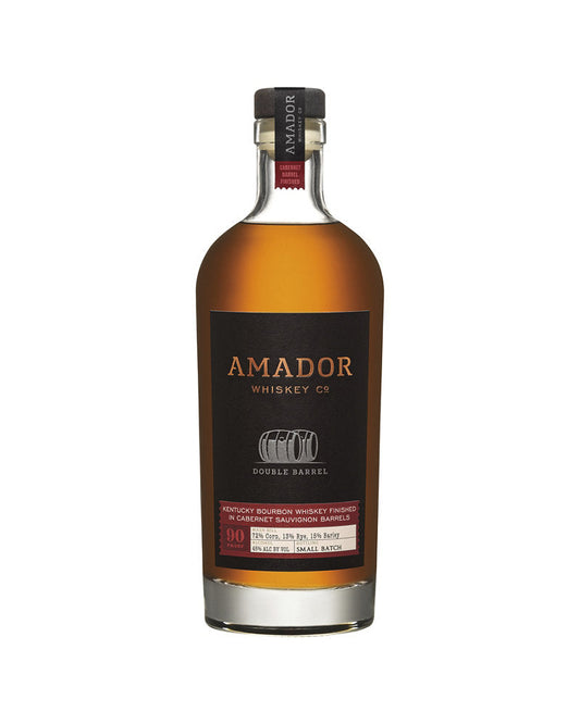 Amador Whiskey Co. Double Barrel Cabernet Sauvignon Cask Finish Kentucky Bourbon Whiskey 750ml