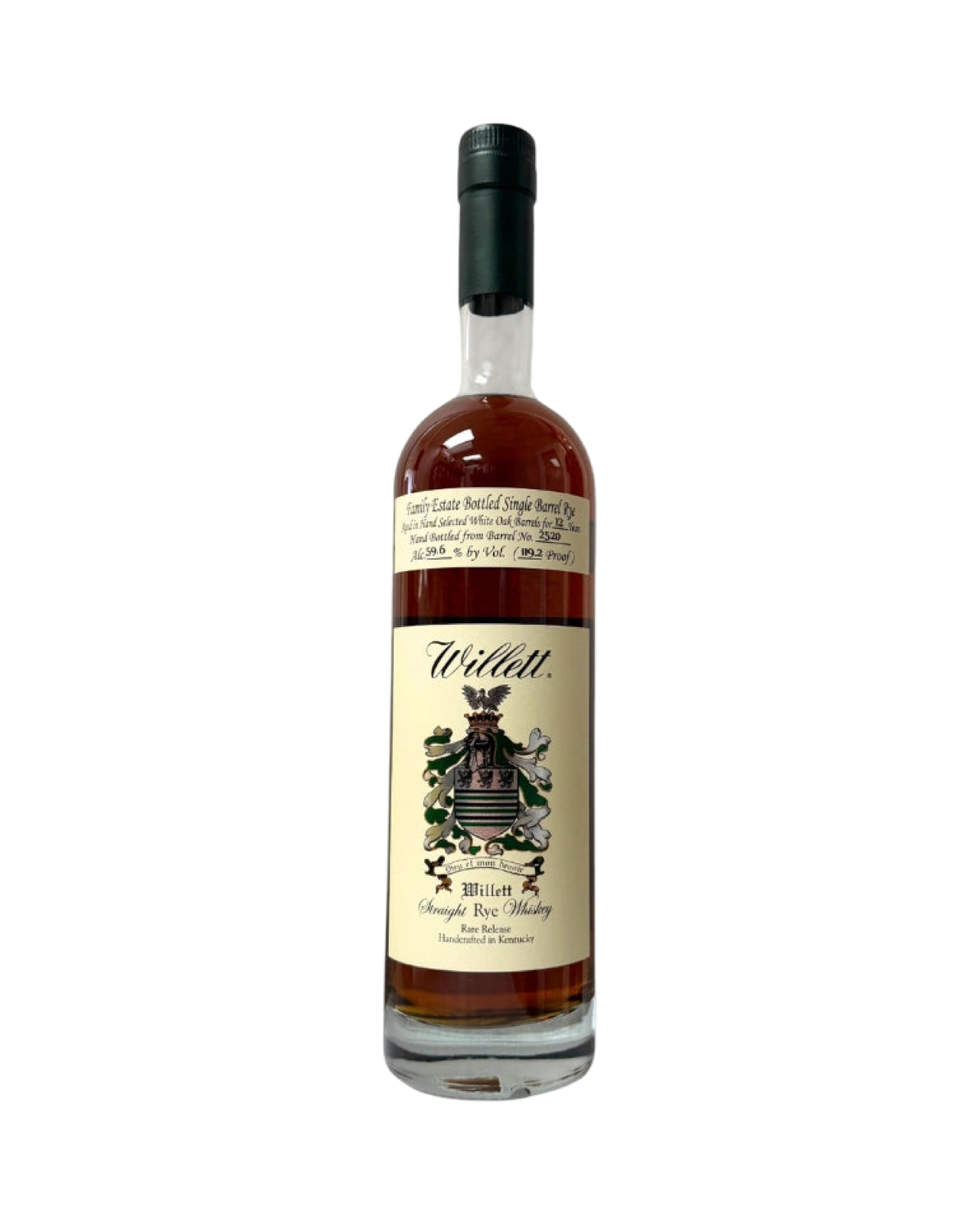 Willett Family Estate Bottled Single Barrel 12 Year Old Barrel No. 2520 Dirty Dozen Kentucky Straight Rye Whiskey