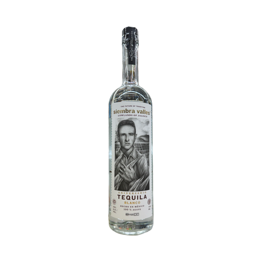 SIEMBRA VALLES ANIVERSARIO BLANCO TEQUILA 750ML