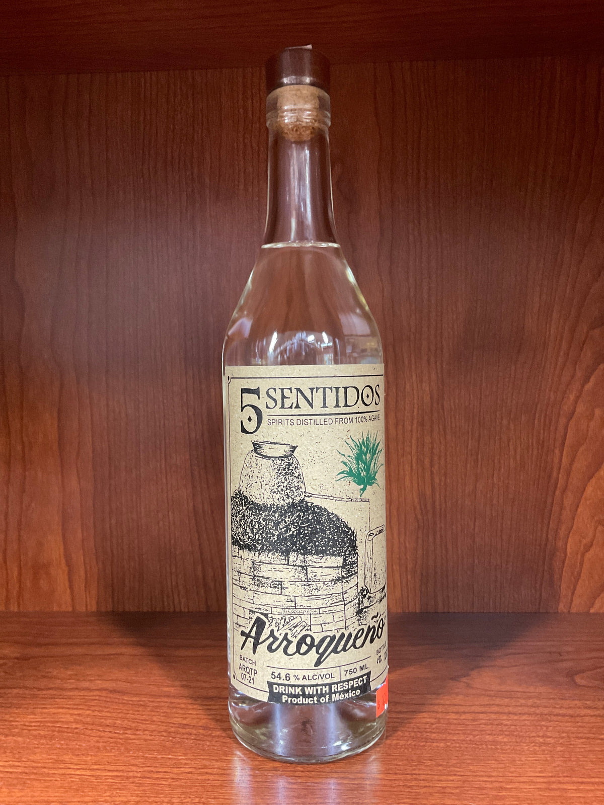 5 Sentidos Arroqueno Agave Spirit 109.2 Proof