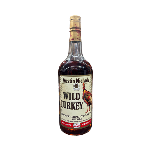 1989 Wild Turkey 8 Year Old Kentucky Straight Bourbon Whiskey 1Lt