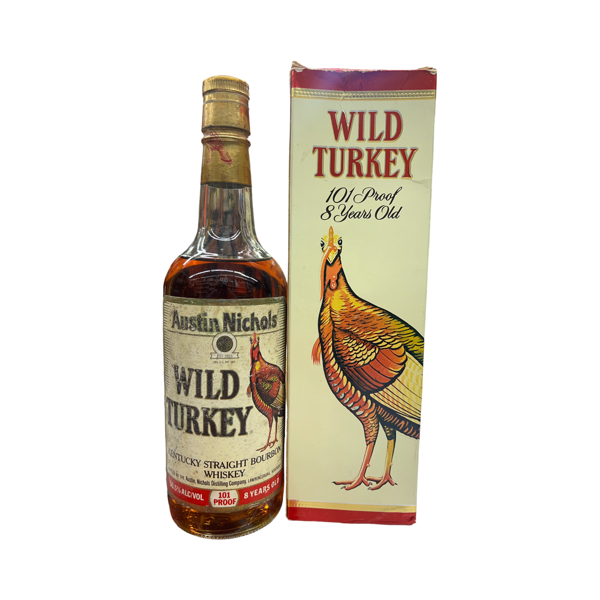 1989 Wild Turkey 8 Year Old Kentucky Straight Bourbon Whiskey 750ml
