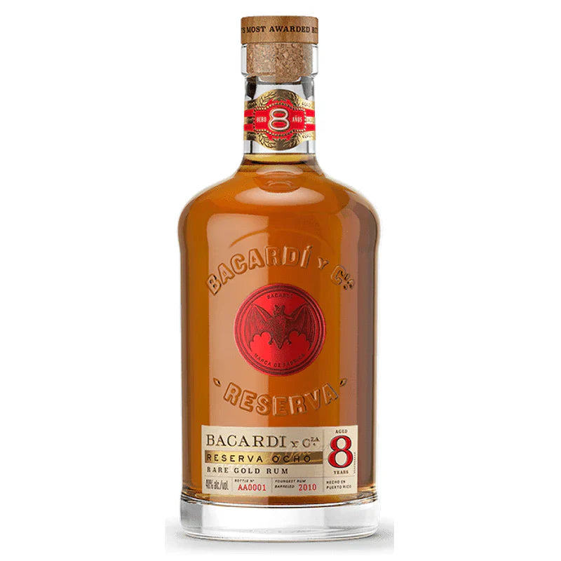Bacardi Reserva Ocho 8 Year Old Rare Gold Rum 750ml