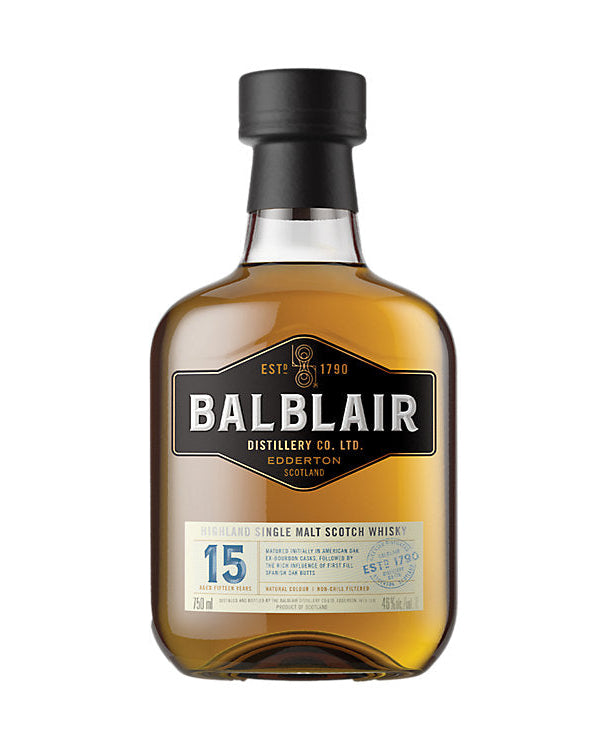 Balblair 15 Year Old Single Malt Scotch Whisky 750ml
