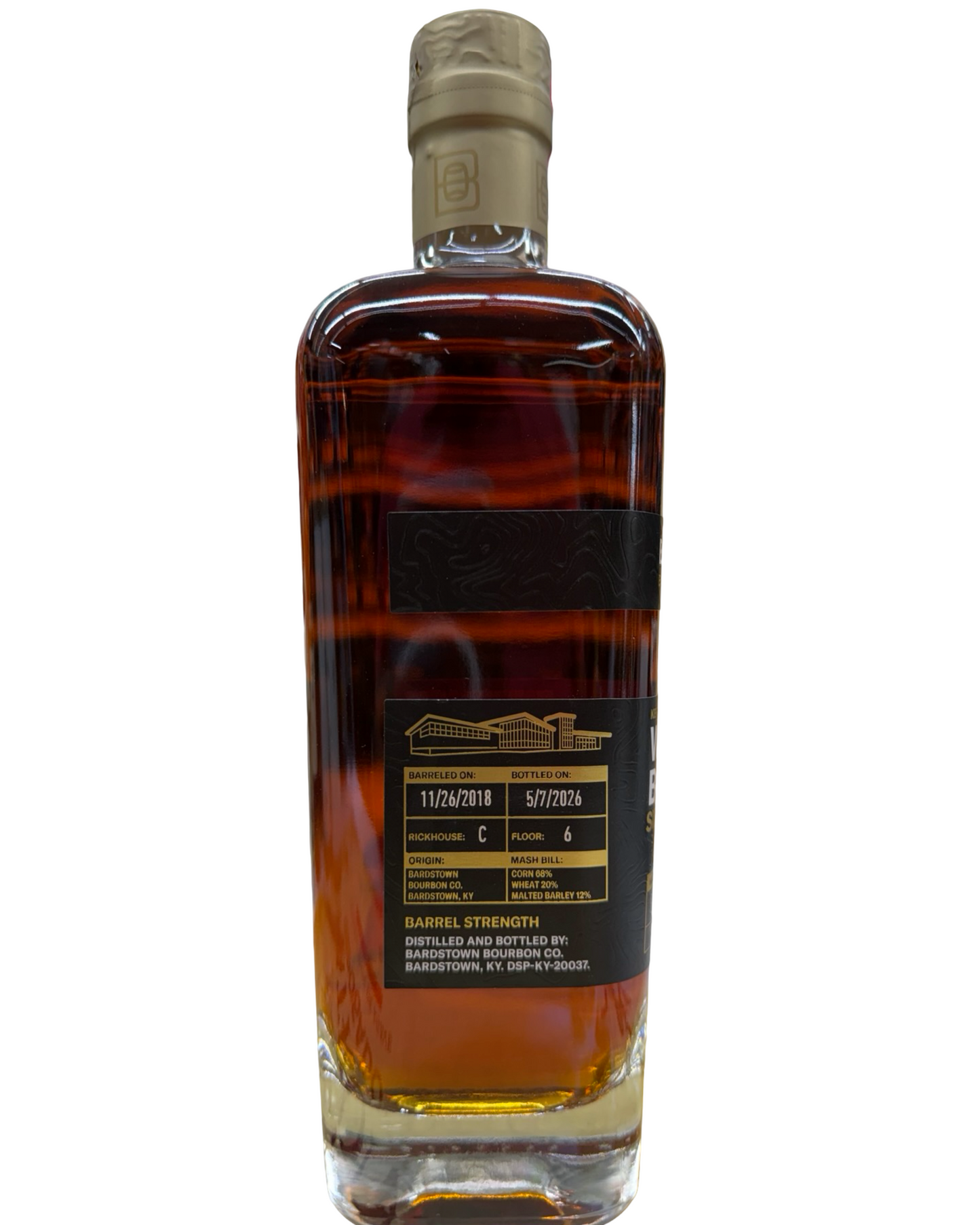 Bardstown Single Barrel El Cerrito Liquor Jazzy’s Private Selection Store Pick 131.2 Proof Barrel Strength Wheated Bourbon Whiskey 750ml