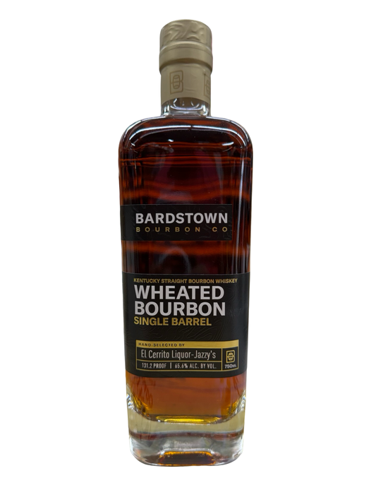Bardstown Single Barrel El Cerrito Liquor Jazzy’s Private Selection Store Pick 131.2 Proof Barrel Strength Wheated Bourbon Whiskey 750ml