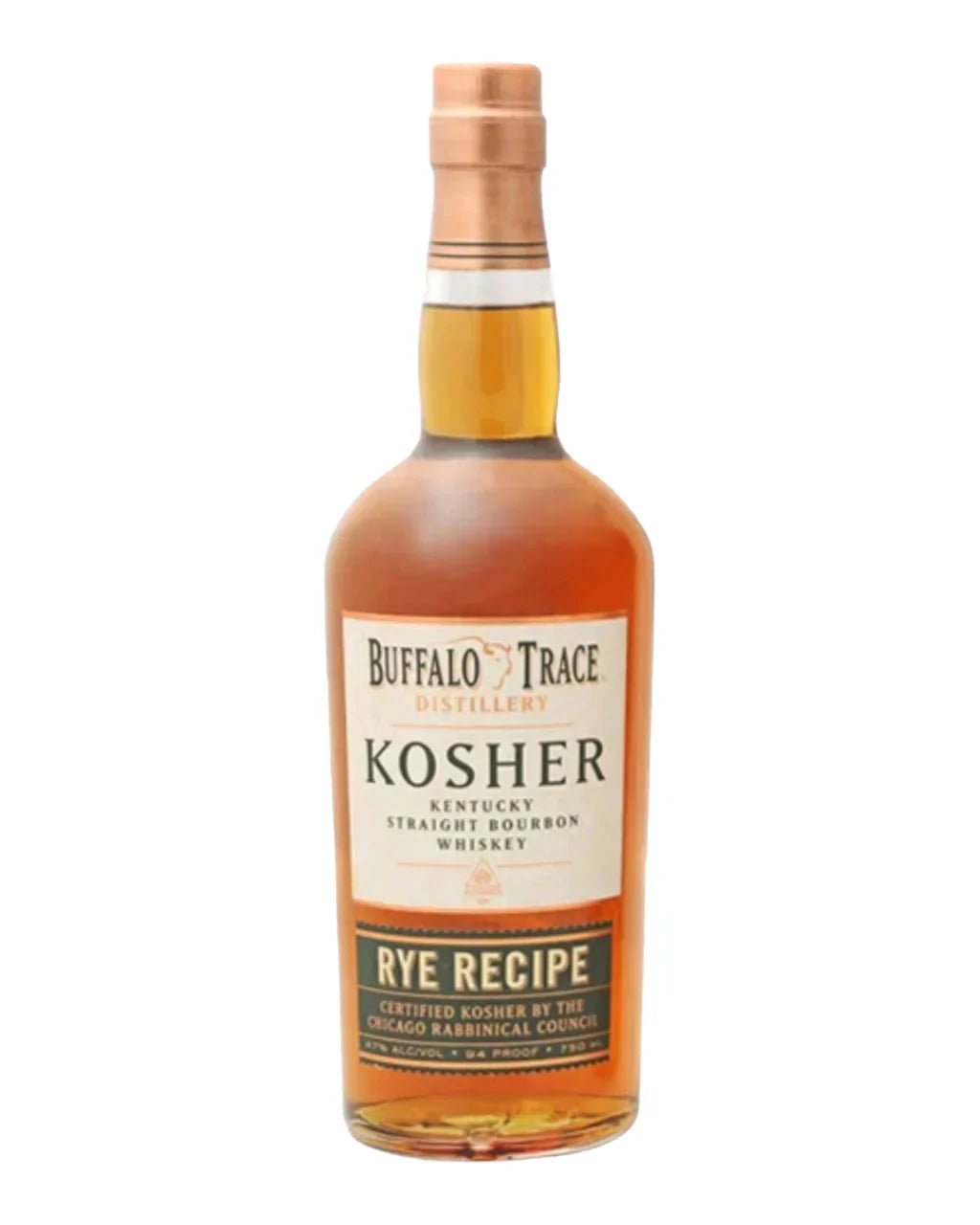 Buffalo Trace Kosher Rye Recipe Straight Bourbon Whiskey 750ml