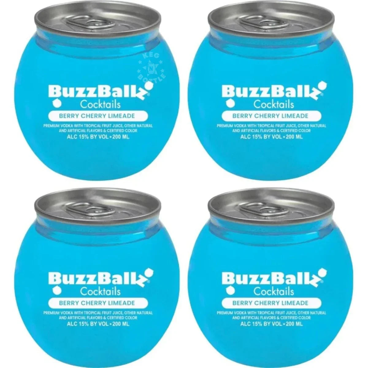 Buzz Ballz Berry Cherry Limeade 200ml Bundle 4-Pack