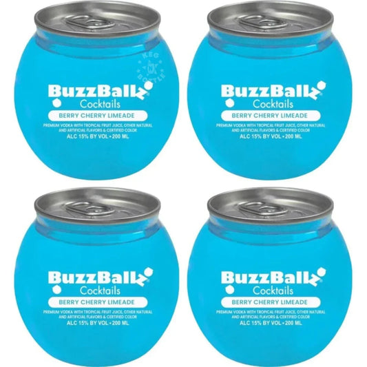 Buzz Ballz Berry Cherry Limeade 200ml Bundle 4-Pack