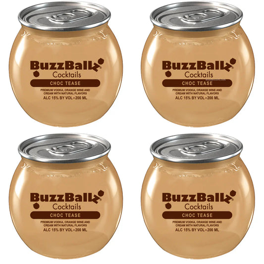 Buzz Ballz Choc Tease 200ml Bundle 4-Pack