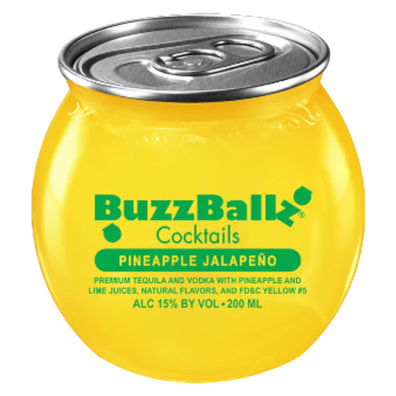 Buzz Ballz Pineapple Jalapeno Cocktail 200ml Bundle 24-Pack