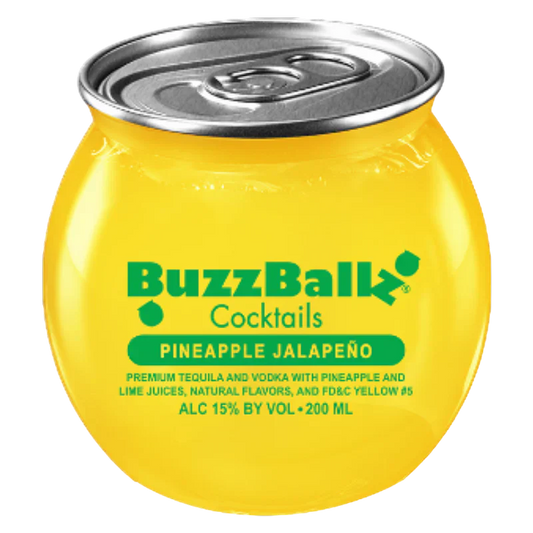 Buzz Ballz Pineapple Jalapeno Cocktail 200ml Bundle 24-Pack