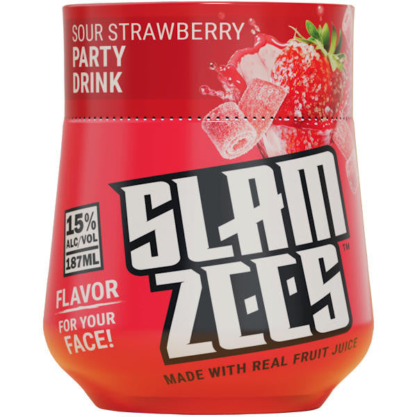 Buzz Ballz Slamzees Sour Strawberry 187ml