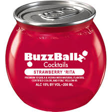 Buzz Ballz Strawberry Rita Cocktails 200ml Bundle 48-Pack