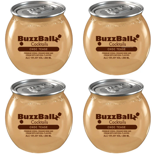 Buzz Ballz Choc Tease 200ml Bundle 4-Pack