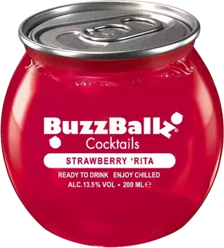 Buzz Ballz Strawberry Rita Cocktails 200ml Bundle 24-Pack