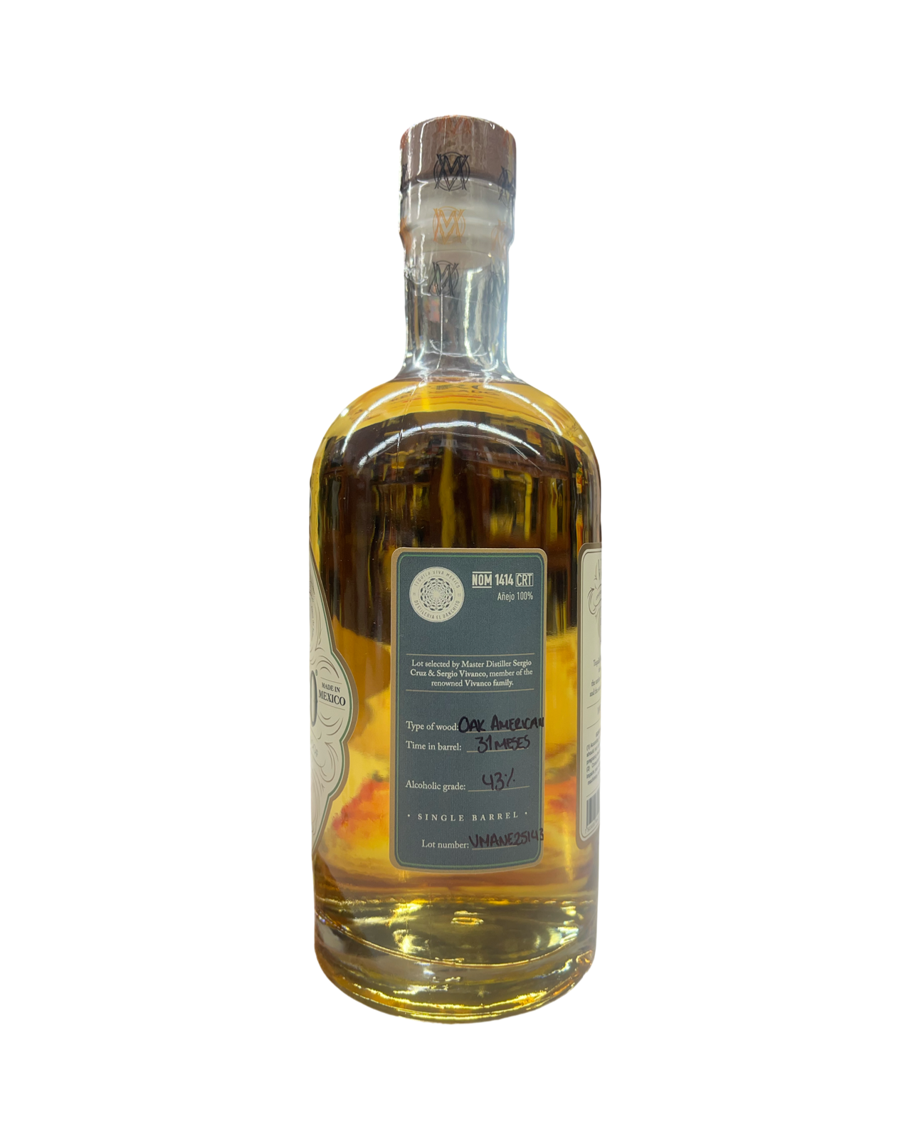 Viva Mexico Single Barrel El Cerrito Liquor Store Pick Anejo Tequila