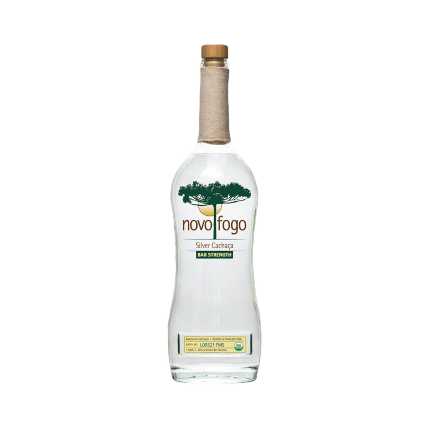 Novo Fogo Bar Strength Silver Cachaca 1L