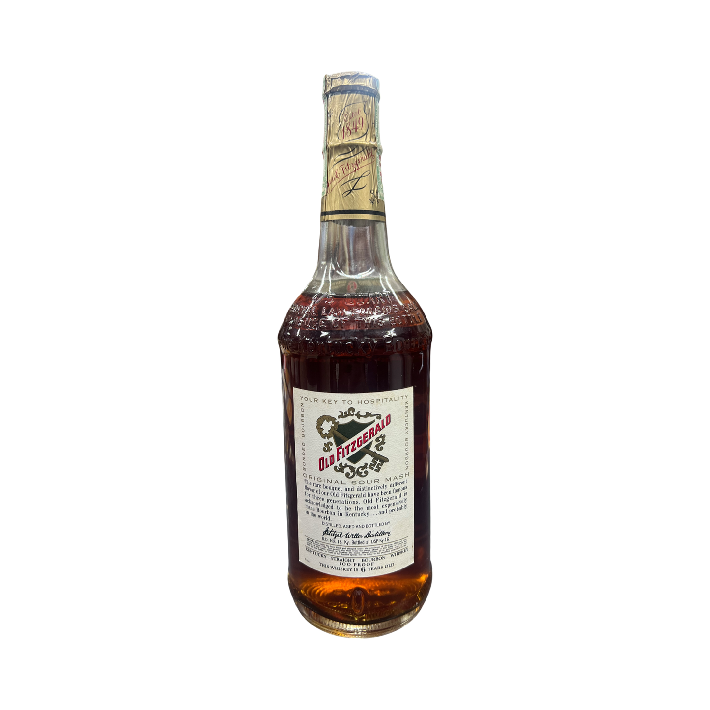 Stitzel Weller Old Fitzgerald Bottled in Bond Bourbon Bottled 1966 - 1972