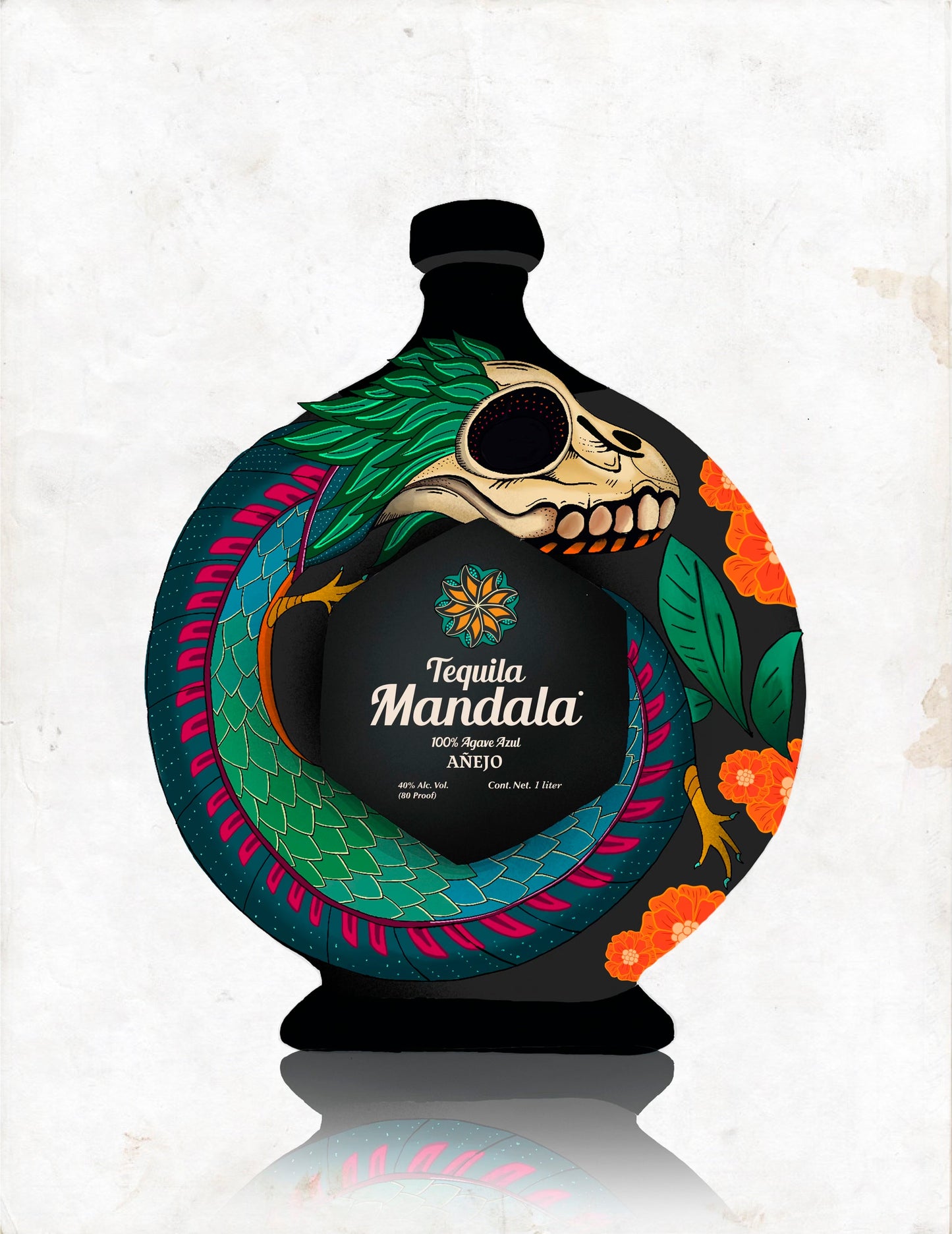 2023 Mandala Dia De Muertos Limited Edition Anejo Tequila 1Lt