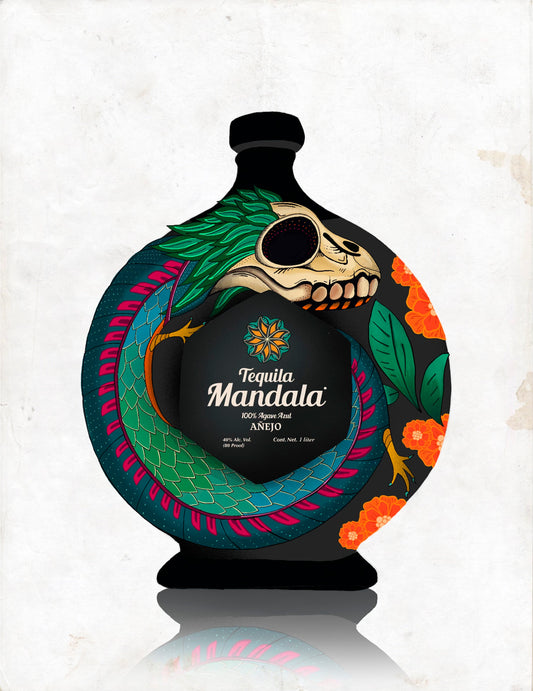 2023 Mandala Dia De Muertos Limited Edition Anejo Tequila 1Lt