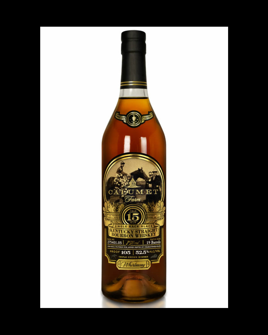 Calumet Farm Single Rack Black 15 Year Old Kentucky Straight Bourbon Whiskey 750ml