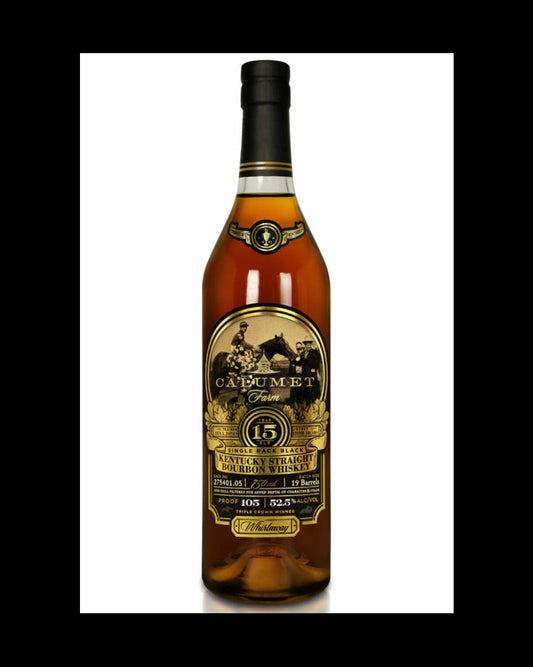 Calumet Farm Single Rack Black 15 Year Old Kentucky Straight Bourbon Whiskey 750ml