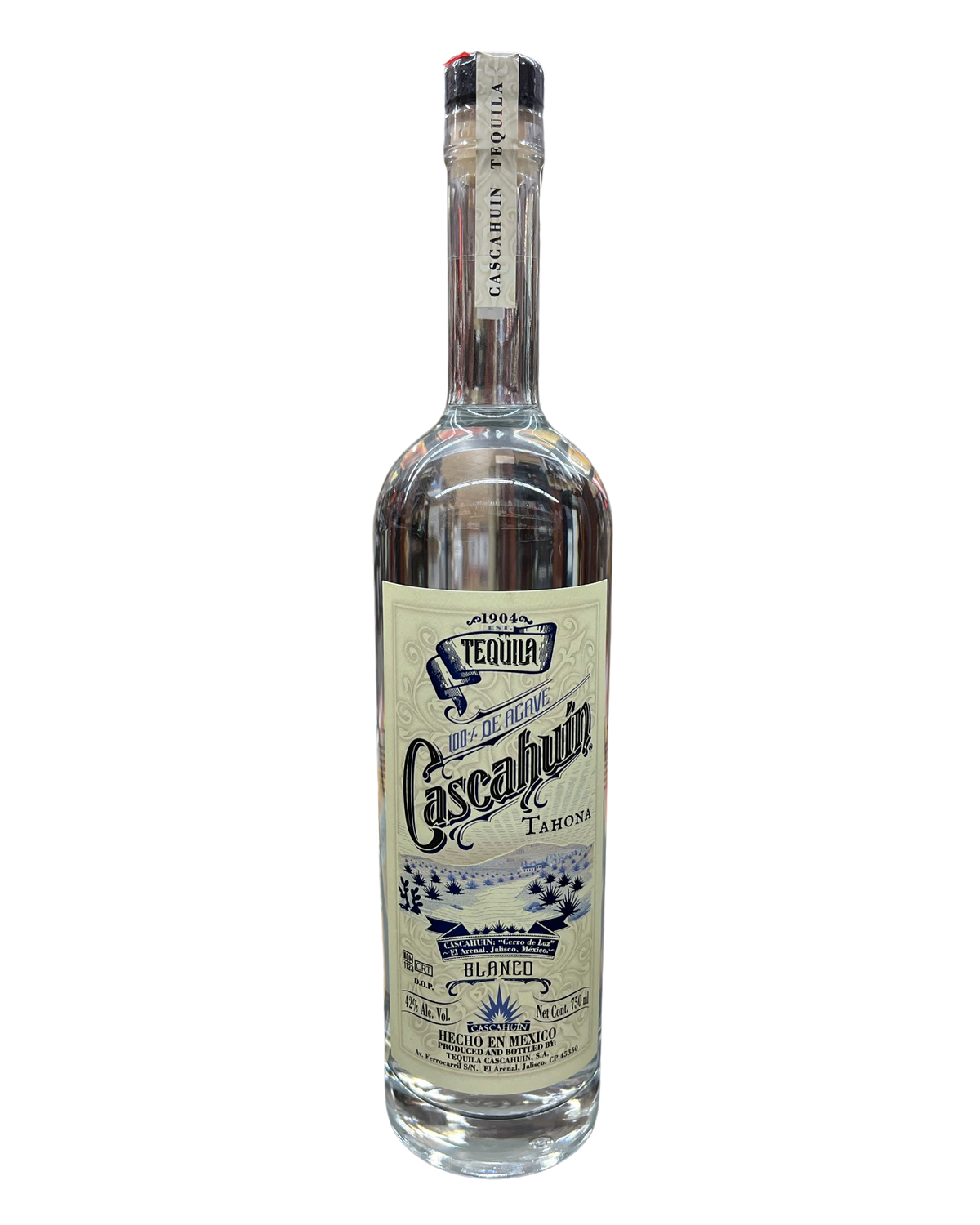 Cascahuin Tahona Blanco Tequila 750ml
