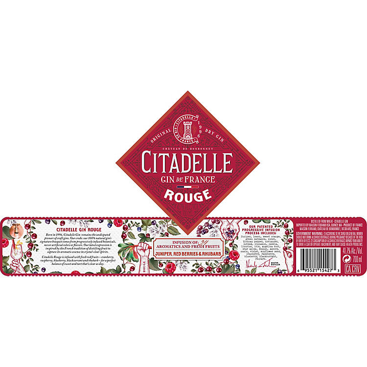 Citadelle Rouge Dry Gin 700ml