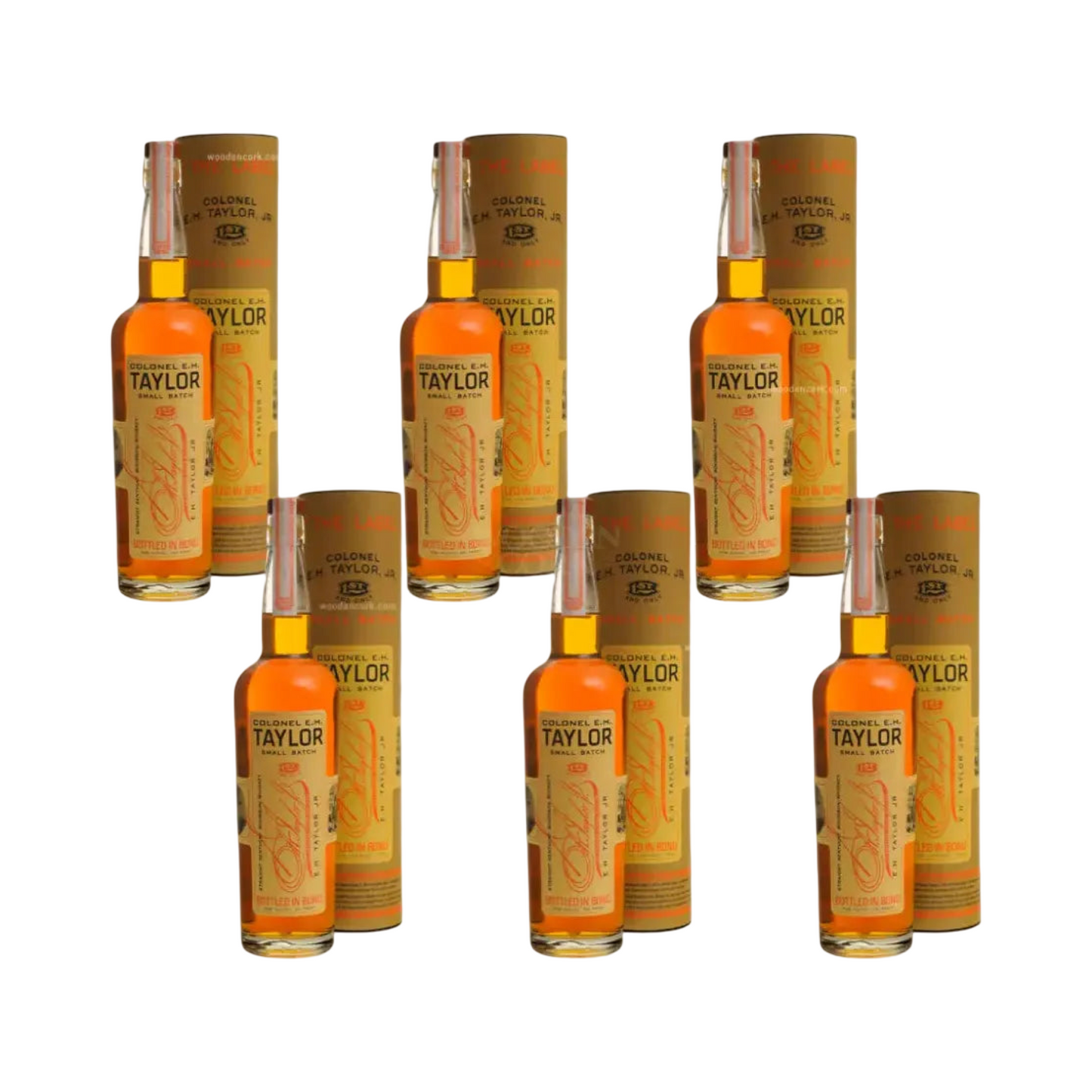 Colonel E.H. Taylor Small Batch Kentucky Bourbon Whiskey 750ml Bundle 6-Pack