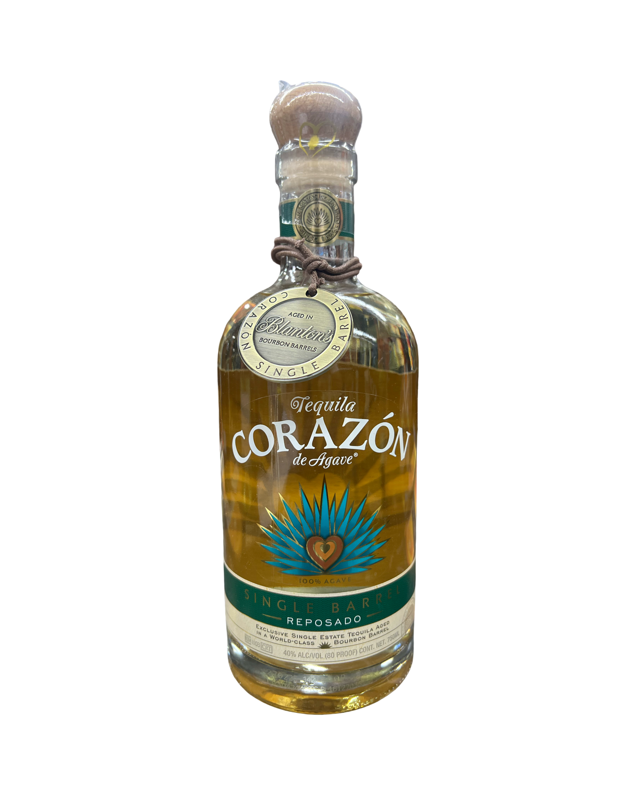 Corazon Single Barrel Aged in Blantion’s Bourbon Barrels Barrel Select Waldorf Astoria Monarch Beach Reposado Tequila 750ml