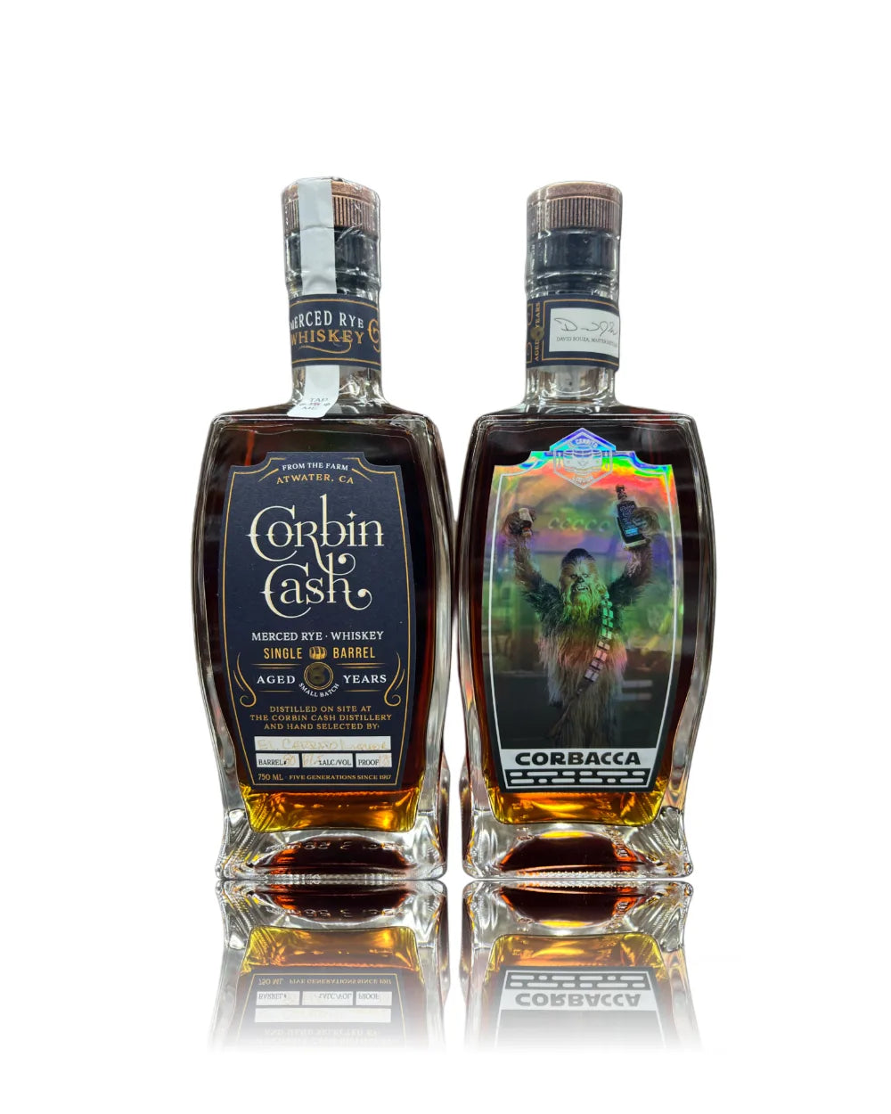 Corbin Cash 8 Years 6 Months Old EL Cerrito Liquor Store Pick Single Barrel Merced Straight Rye Whiskey 750ml (CORBACCA)
