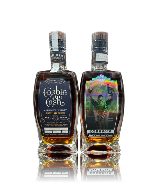 Corbin Cash 8 Years 6 Months Old EL Cerrito Liquor Store Pick Single Barrel Merced Straight Rye Whiskey 750ml (CORBACCA)