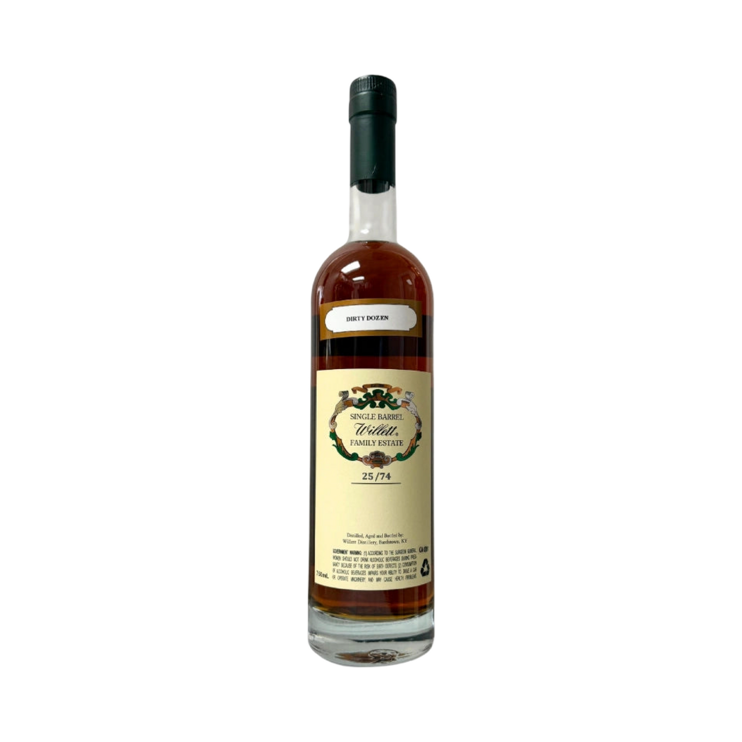 WILLETT FAMILY ESTATE 12 YEAR SINGLE BARREL RYE #2520 "DIRTY DOZEN" 119.2 PROOF