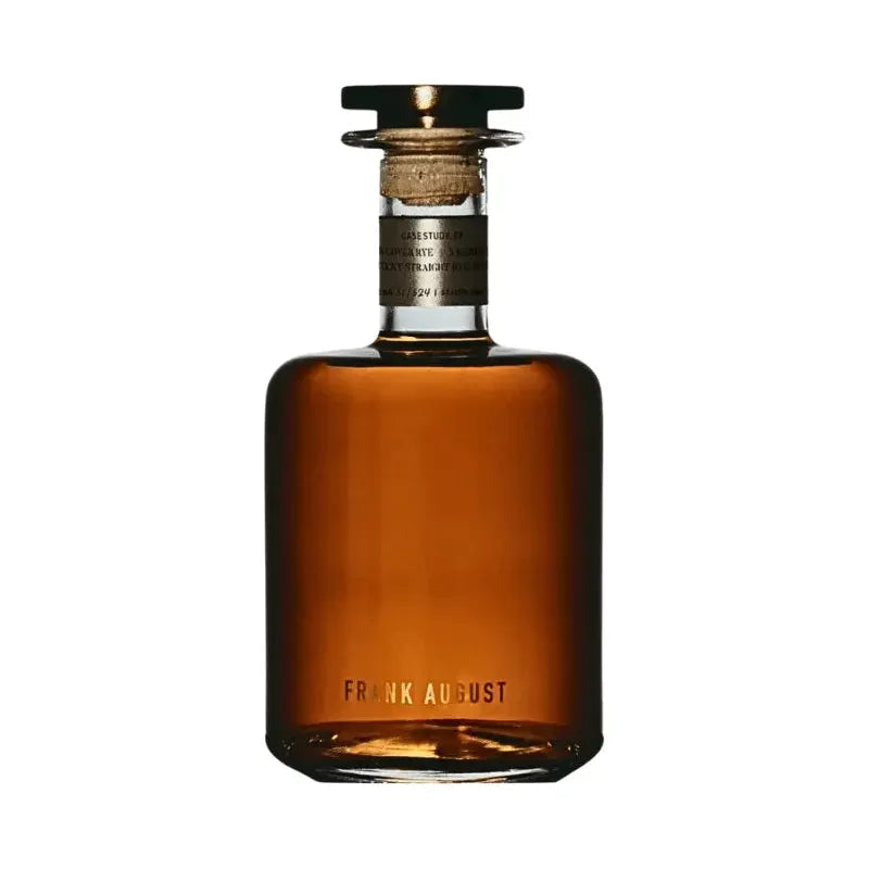 Frank August Case Study 04 4X Oaked Proofed in Barrel Double Oaked Bourbon & Rye Whiskey