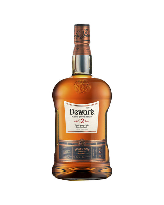 Dewar's  Double Aged 1st Fill Bourbon Casks 12 Year Old  Blended Scotch Whiskey 1.75Lt