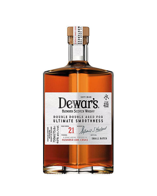Dewar's Double Double Aged for Ultimate Smoothness 21 Year Old Blended Scotch Whisky 750ml