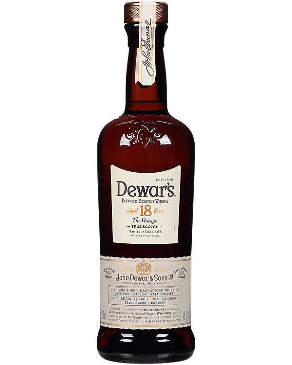 Dewar's 18 Year Old The Vintage Blended Scotch Whisky 750ml