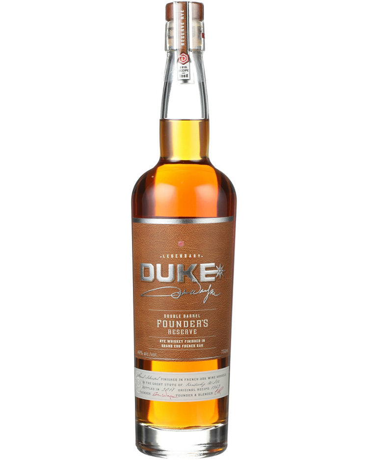 Duke Double Barrel Founder's Reserve Rye Whiskey 750ml