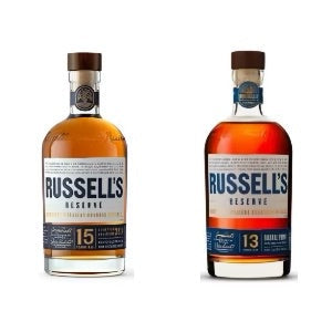 Russell's Reserve 13 Year & Russell's Reserve 15 Year Bourbon Whiskey Bottle Combo 2-Pack