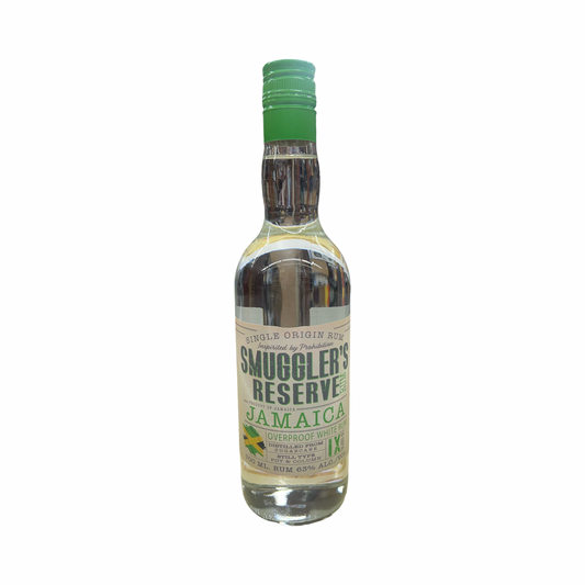 SMUGGLER'S RESERVE JAMAICAN OVERPROOF WHITE RUM 63% ABV 700ml