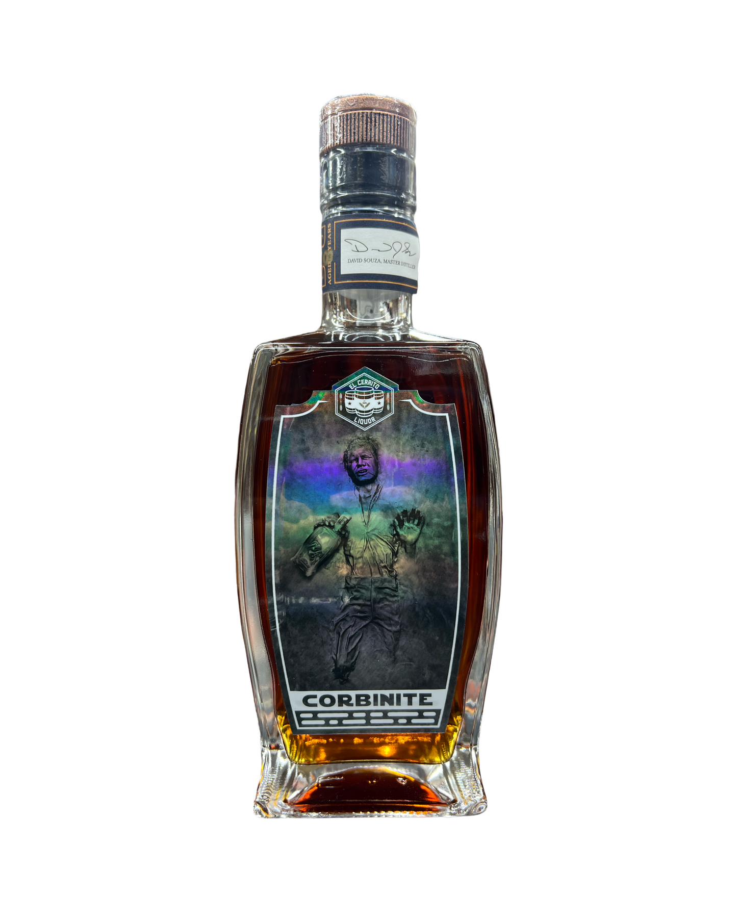 Corbin Cash 8 years 6 months Old El Cerrito Liquor Store Pick Single Cask Strength Merced Straight Rye Whiskey 750ml (Corbinite)