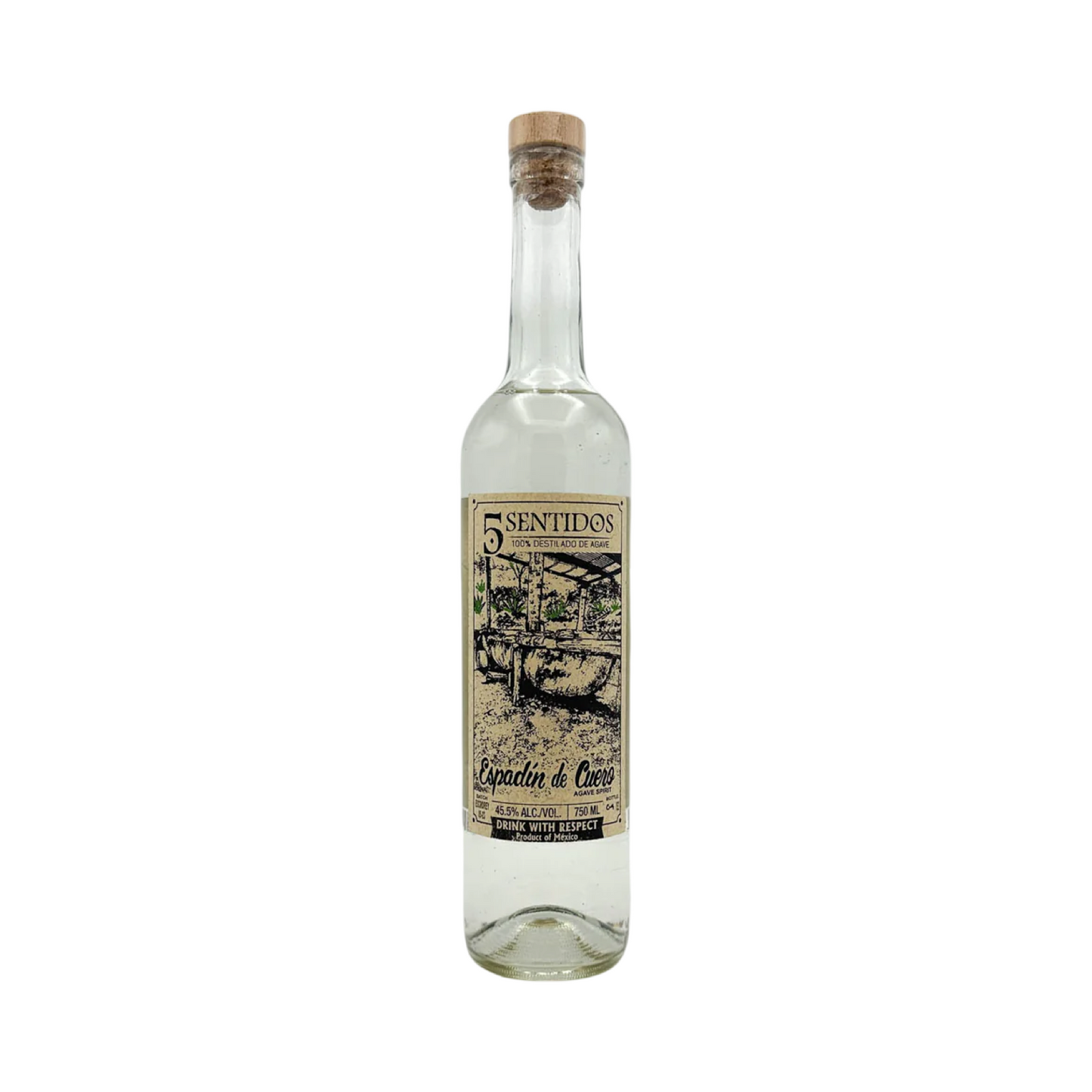 5 SENTIDOS ESPADIN DE CUERO Mezcal 750ml