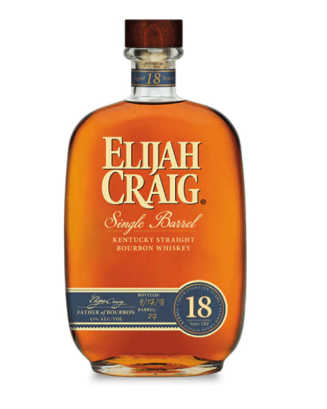 Elijah Craig 18 Year Old Single Barrel Kentucky Straight Bourbon Whiskey 750ml