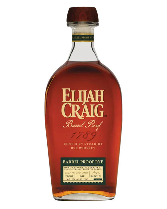 Elijah Craig Barrel Proof Batch A126 Kentucky Straight Rye Whiskey 750ml