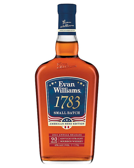 Evan Williams 1783 Small Batch 6 Year Old American Hero Edition Kentucky Straight Bourbon Whisky 1.75Lt