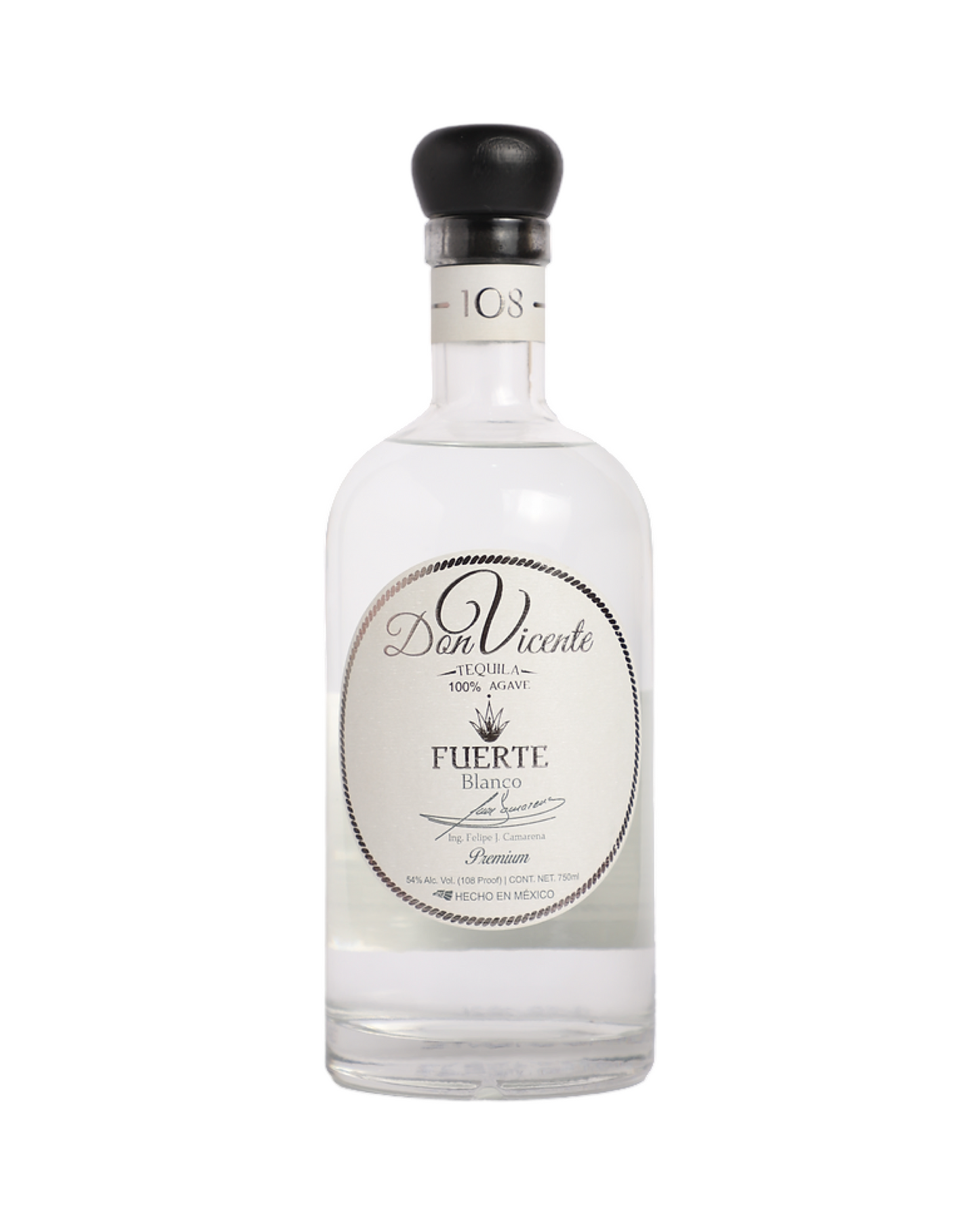 Don Vicente Fuerte Blanco Tequila 750ml