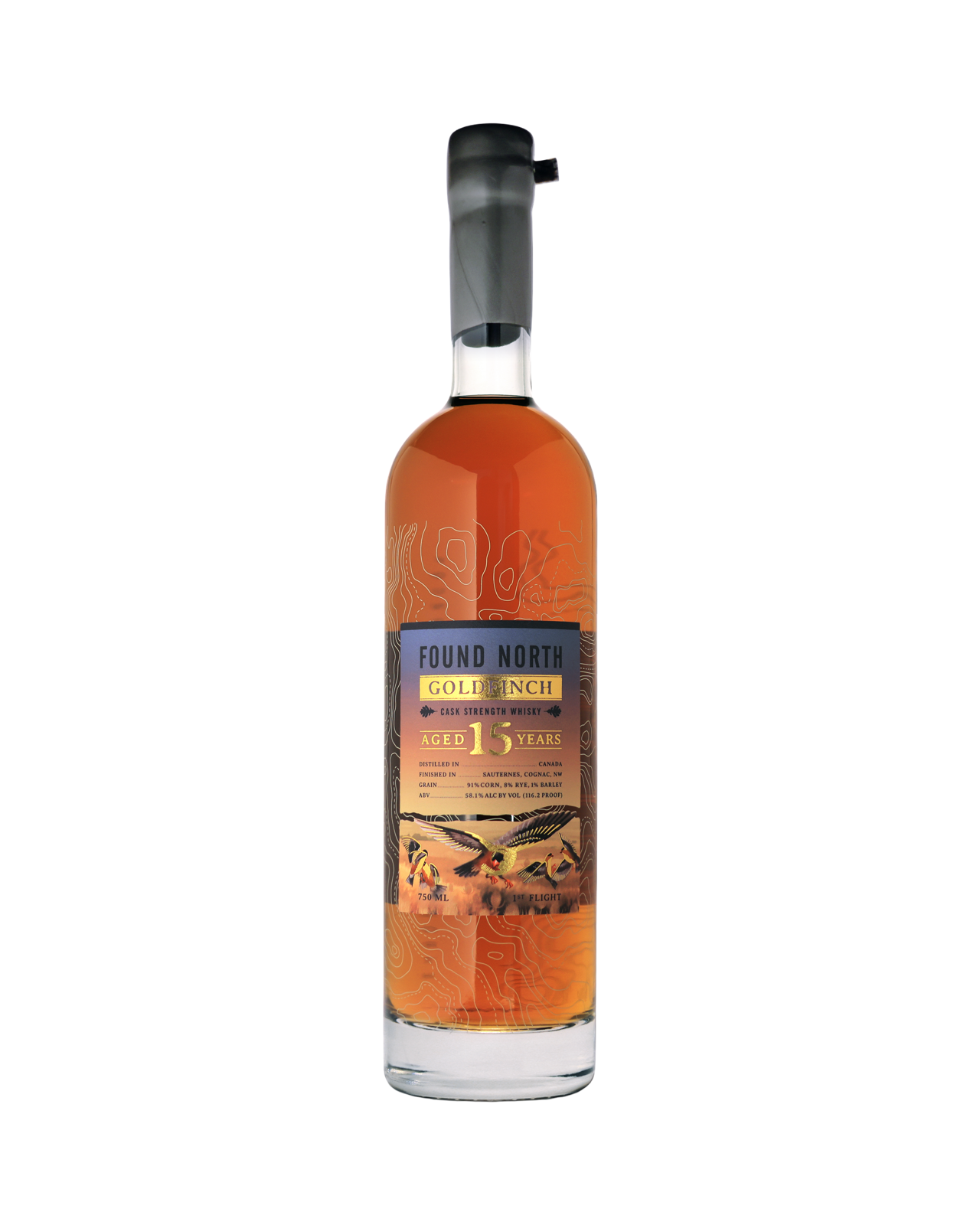 Found North Goldfinch First Flight 15 Year Old Cask Strength Whisky 750ml