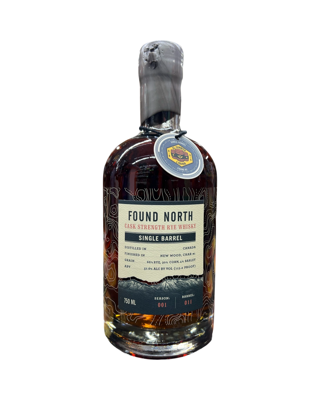 Found North Single Barrel Char 1 Selected By EL Cerrito Liquor Single Barrel Finished In New Wood Cask Strength Whisky 750ml